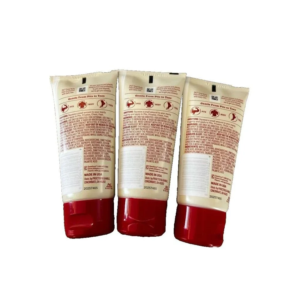 Old Spice Whole Body Deodorant Cream for Men, 3 oz Cucumber Avocado 3 pack